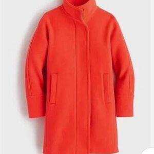 J. Crew Women's Vibrant Red stadium cloth coat